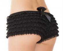 Lingerie & Clothing, Stockings, Pantyhose & Garters CQ114 Stretch Mesh Ruffle