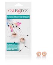 Rose Gold Weighted Balls Sexual Wellness Adult Toys Sex Toys Entice Metallic Weighted Orgasm Balls