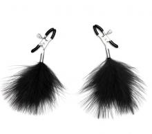 Lux Fetish Feather Nipple Clamps  Feather Nipple Clamps Pleasure & Pain Nipple Clamp Teasers Couples Play