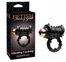 Fetish Fantasy Gold Vibrating CockRing Male Wireless Vibrator Black Ring