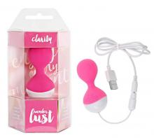 Wonder Lust Clarity Pink  Sexual Wellness Adult Sex Wonder Lust Clarity Rechargeable Silicone Kegal Balls