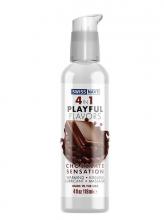 Chocolate Warm Lubricant 118ml Swiss Navy 4 In 1 Playful Flavour Lube Chocolate Sensation Warm Lubricant 118ml