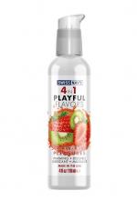 4 In 1 Strawberry/Kiwi Lube Swiss Navy 4 In 1 Playful Flavour Lube Strawberry/Kiwi Pleasure Lubricant 118ml
