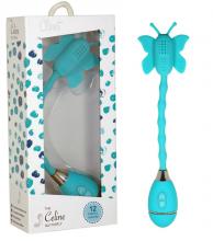 Celine Butterfly Wand Turquoise Celine Butterfly Wand Teal Vibrator Wand Tickler Massager The Closet Collection