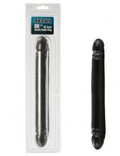 Smooth Double Header 12 Inch Black Jack Smooth Double Header Black Dong 12 Inch Realistic Adult Toy Dildo