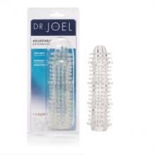 Dr. Joel Adjustable Extension - Clear  Dr. Joel Kaplan Reversible Extension Penis Sleeve Added Girth Soft
