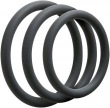 OptiMALE 3 C-Ring Set Stretch Silicone Penis Cock Ring Sex Toy Doc Johnson