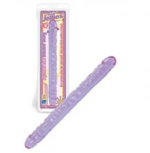 Crystal Jellies Double Dong 18" Crystal Jellies Double Dong 18" Dildo Flexible 45.7cm Veined Flexible Purple