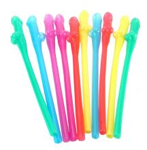 Pecker Sipping Straws 10 Pack Assorted Colours Bachelorette Bridal Hen Party