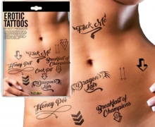 Adult EroticTattoos Assorted Pack Romantic Date Night Romance Sexy Couples Gift