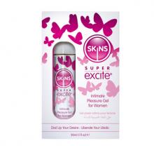Skins Super Excite Clitoral Stimulation Gel 30ml Increases Orgasm Intensity