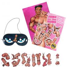 Pin The Junk On The Hunk Adult Party Game Hens Night Bachelorette Party Novelty