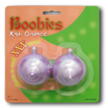 Boobie Christmas Ornament On Blister Card Kris Kringle Tree Decoration Novelties