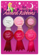 1 Pack of 6 ribbons Bachelorette Party Hens Night Girls Night Out