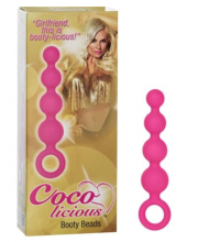 Coco Licious Booty Beads - Pink Sexual Wellness Adult Toys Sex Anal Toy Play Silicone Booty Beads