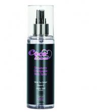 Deliciously strawberry and champagne scented, alcohol-free body spray