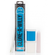 Clone A Willy Kit Blue Glow In Dark Silicone Penis Casting Kit Couples Vibrator