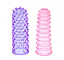 Lust Finger Sleeve Sleeves and Simulator Cock Finger Vibrator Flexible PVC