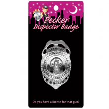 Pecker Inspector Badge Pecker Inspector Badge Naughty Police Cops And Robbers Hen Party Fancy Dress