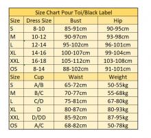 Pour Toi Sizing