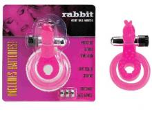 Rabbit Cock & Ball Harness  Vibrating Clitoral Stimulations with Cock Ring Tickler Ball Strap Support