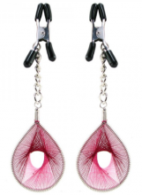 FF Teardrop Nipple Clamps Sexual Wellness Adult Toys Sex Toys Fetish Fantasy Clamps Metal Polyester Rubber