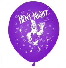 Hens Purple Balloons X 8 Hens Night Purple Printed Latex Balloons Pack X 8 Bride to Be Hen Decorations