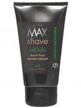 Max Shave Fresh Fresh Scented Rash Free Shave Cream softens coarsest body hair intimate
