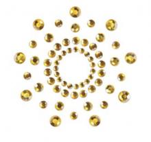 Rhinestone Pasties Gold Ultra-Glamorous Rhinestone Pasties Self-Adhesive Sparkle Nipple Covers Jewels