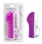 Climax Gems Tube TPR Purple Stretchy Stroker Male Masturbator Internal Ribs 