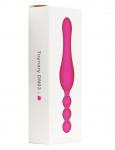 Toynary DN03 Silicone Double End Wand Massager Pink Dildo Flexible Unisex Probe