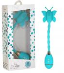 Celine Butterfly Wand Teal Vibrator Wand Tickler Massager The Closet Collection