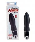 10-Function Adonis Explorer Black Silicone Intimate Vibrating Stimulator Vibe