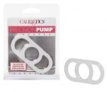 Precision Pump Erection Enhancer Clear Durable Silicone Stretchy 2-Handled Ring