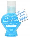 blue raspberry edible massage oil heats up when massaged into the skin