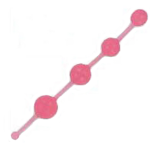 Anal sex beads soft firm jelly glow in the dark