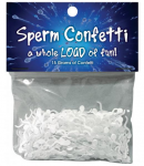 Sperm Confetti Hens Night Party Cute Decoration Scatters Naughty Fun White Clear