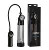 OptiMALE Power Pump Battery-Operated Penis Pump with Pressure Gauge Silicone